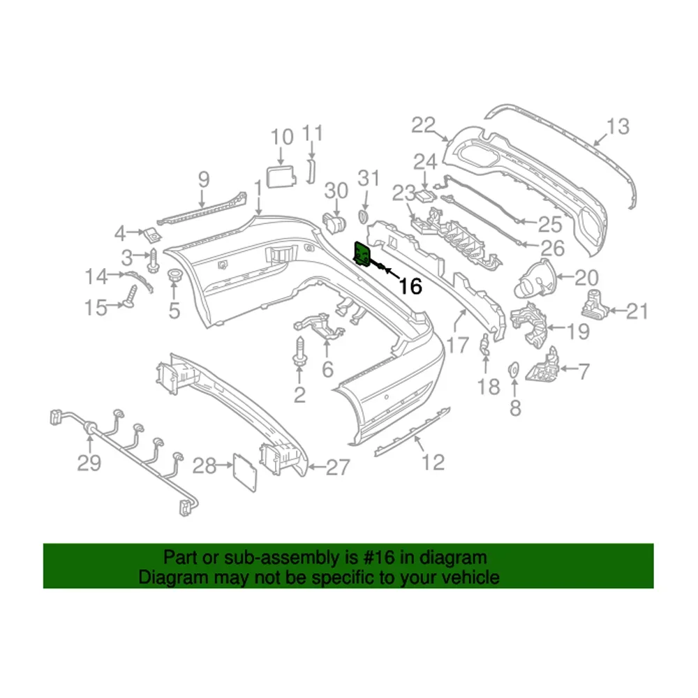 Fit 14-16 Mercedes-Benz E-class W212 Sedan Wagon E 250/E 350/E 400/E 550 REAR TOW COVER A2128850726