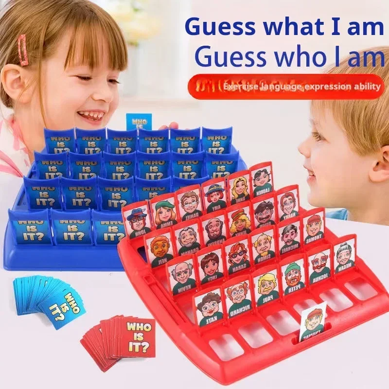 Guess Who I Am Board Game Parent-child Interaction Toy Logical Reasoning CHILDREN\'S Puzzle Guess Me You My Character Chessboard