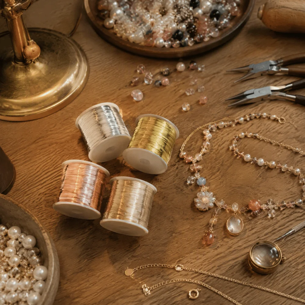 0.3/04mm Alloy Copper Wire DIY Jewelry Making 100m Craft Wire Not Easy To Break Resistant Beading Cord Line Strings