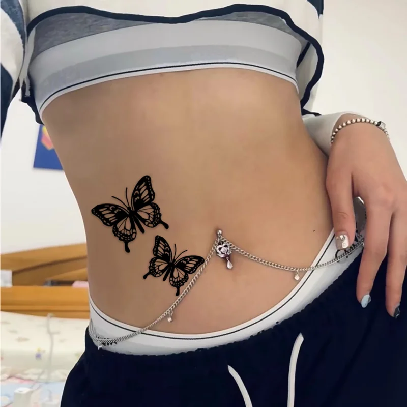 1 Sheet Butterfly Tattoo Sticker Waterproof and Durable Temporary Tattoo
