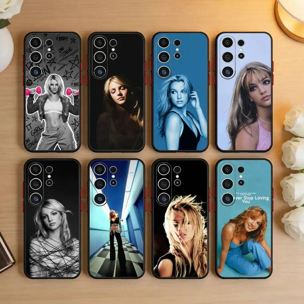 J-Singer B-Britney Spears   Phone Case For Samsung S26,S25,S24,S23,S22,S21,S20,Ultra,Plus,FE Black Soft Cover