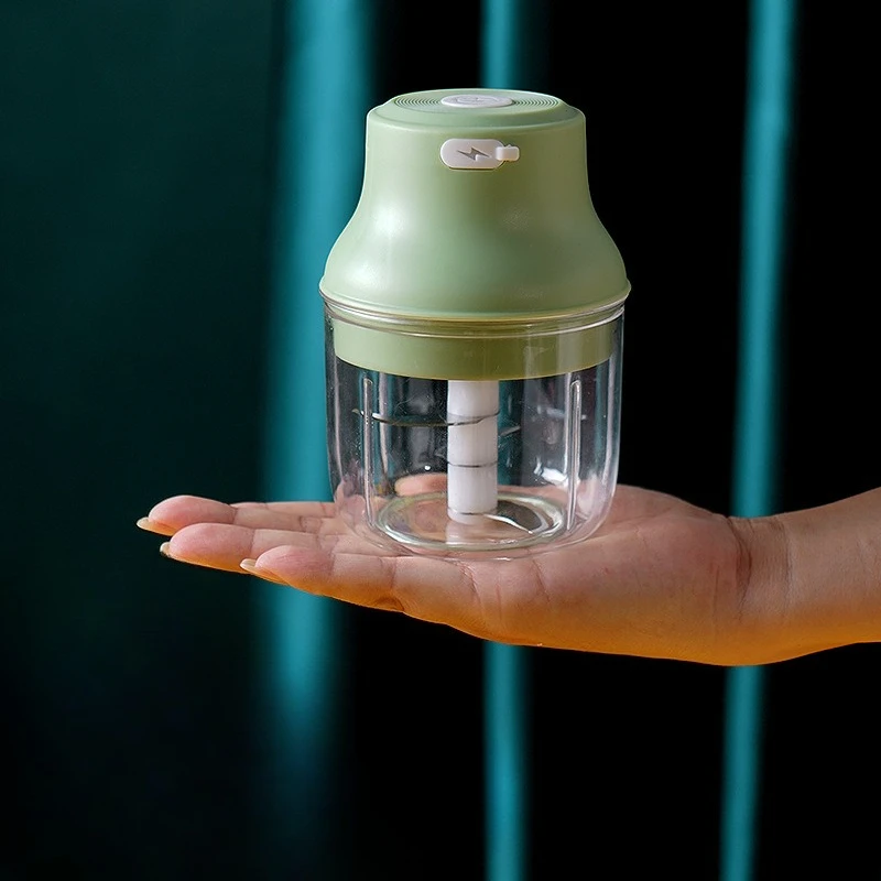 ‌ 전기 고기 분쇄기 야채 커터 - 주방용 휴대용 식품 가공기 미니 사이즈 고온 소독 스틸 샤프트