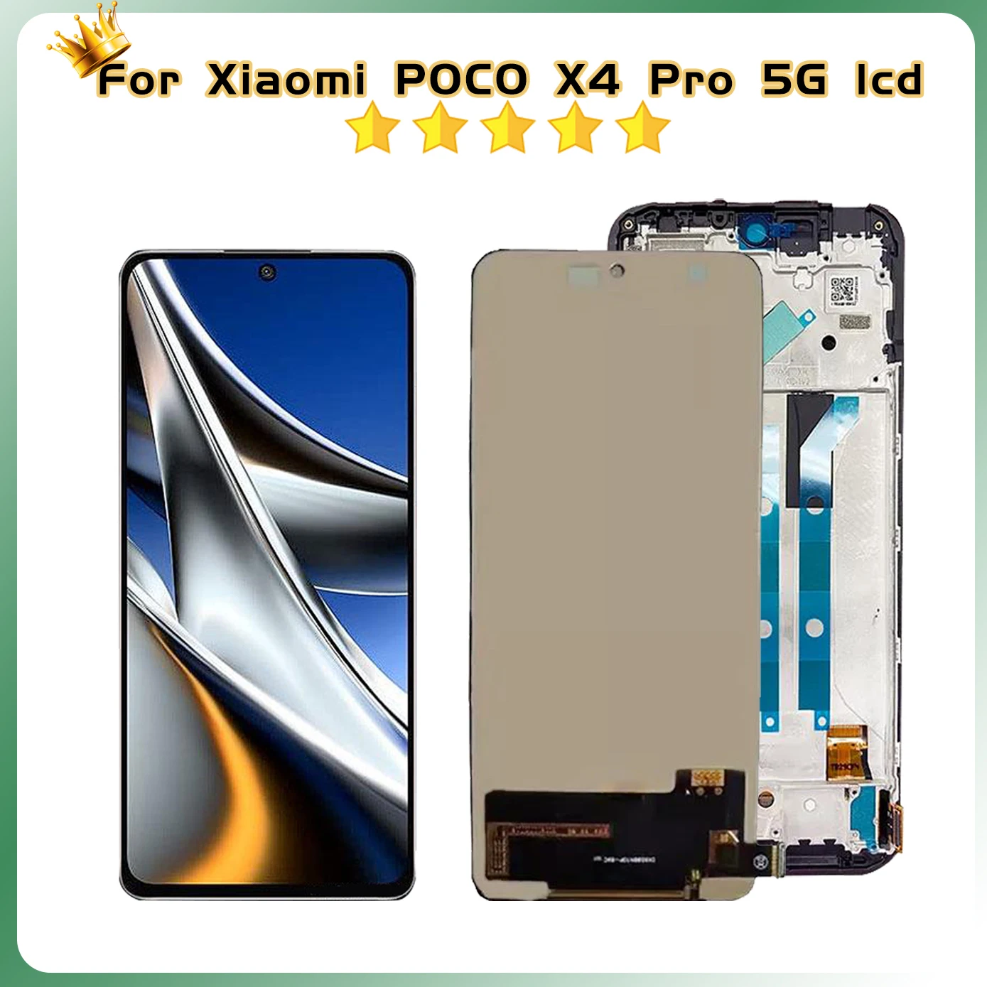 AAA Quality For Xiaomi Poco X4 Pro 5G LCD With Touch Screen For Poco X4Pro 5G LCD 2201116PG Replacement Parts Digitizer Assembly