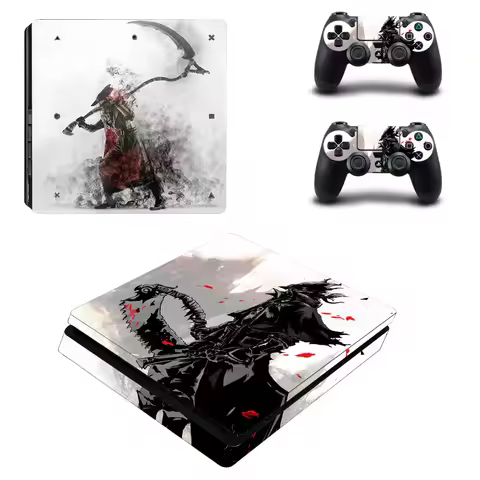 Game Bloodborne PS4 Slim Skin Sticker Protector Cover For Console and Controllers PS4 Slim Skins Decal Vinyl Accessory