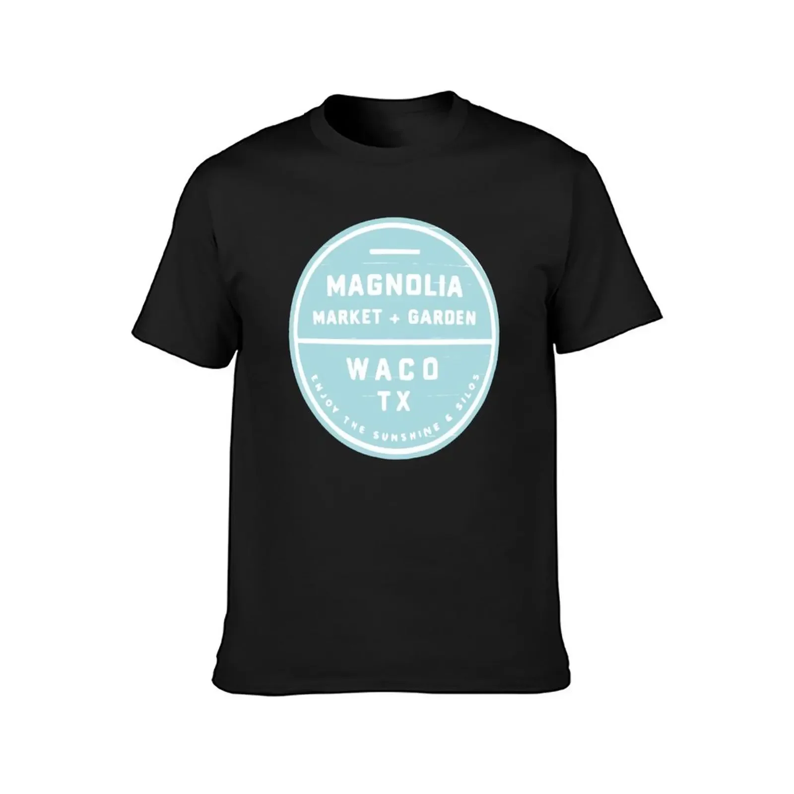 Magnolia Market Blue T-Shirt korean fashion vintage clothes rapper graphic tees animal prinfor boys mens vintage t shirts