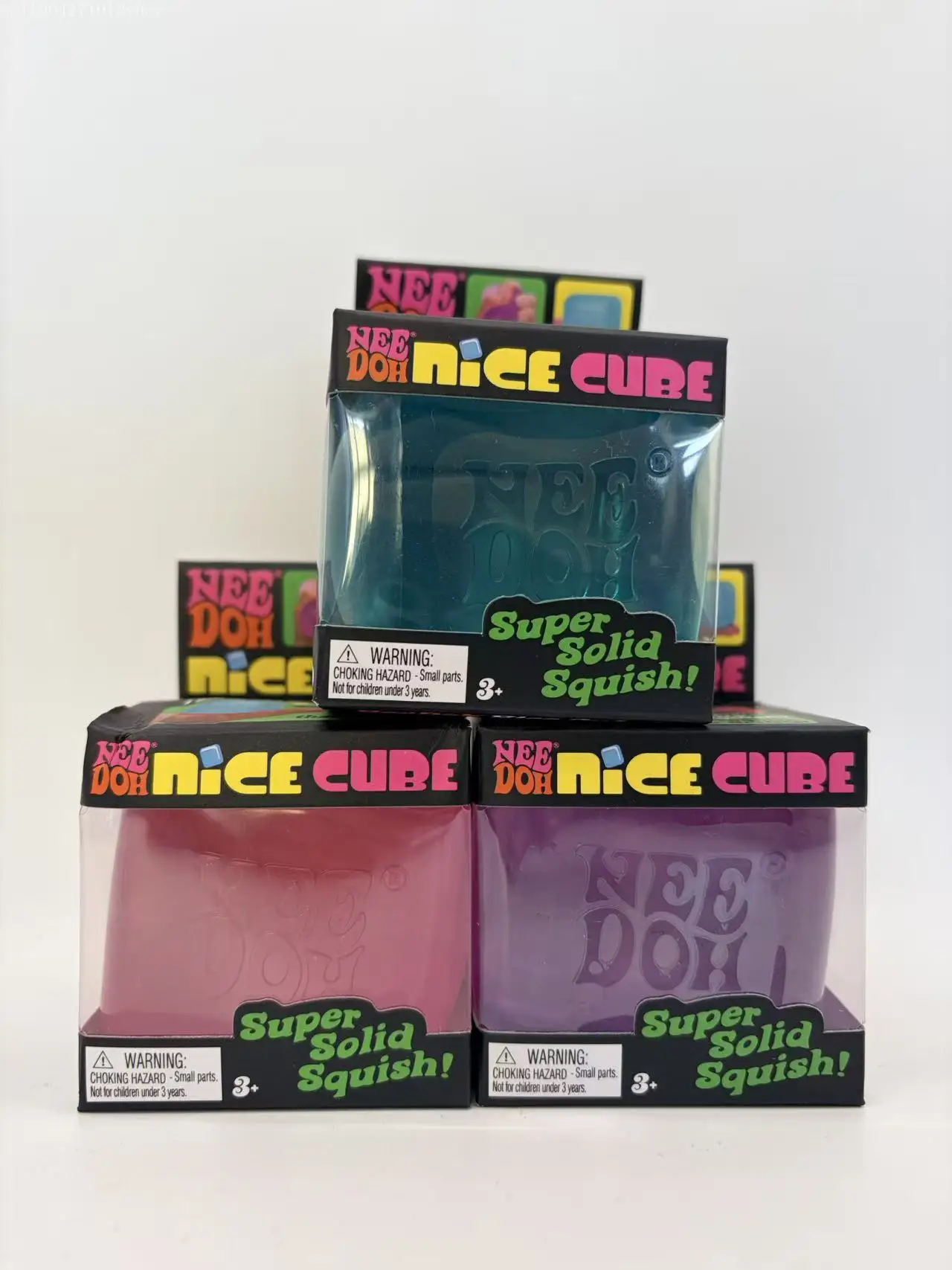 Schylling Needoh Nice Cube Sensory Fidget Cube Stress Relief Anxiety Sensory Tool for Focus ADHD & Office Desk Calming Gadget