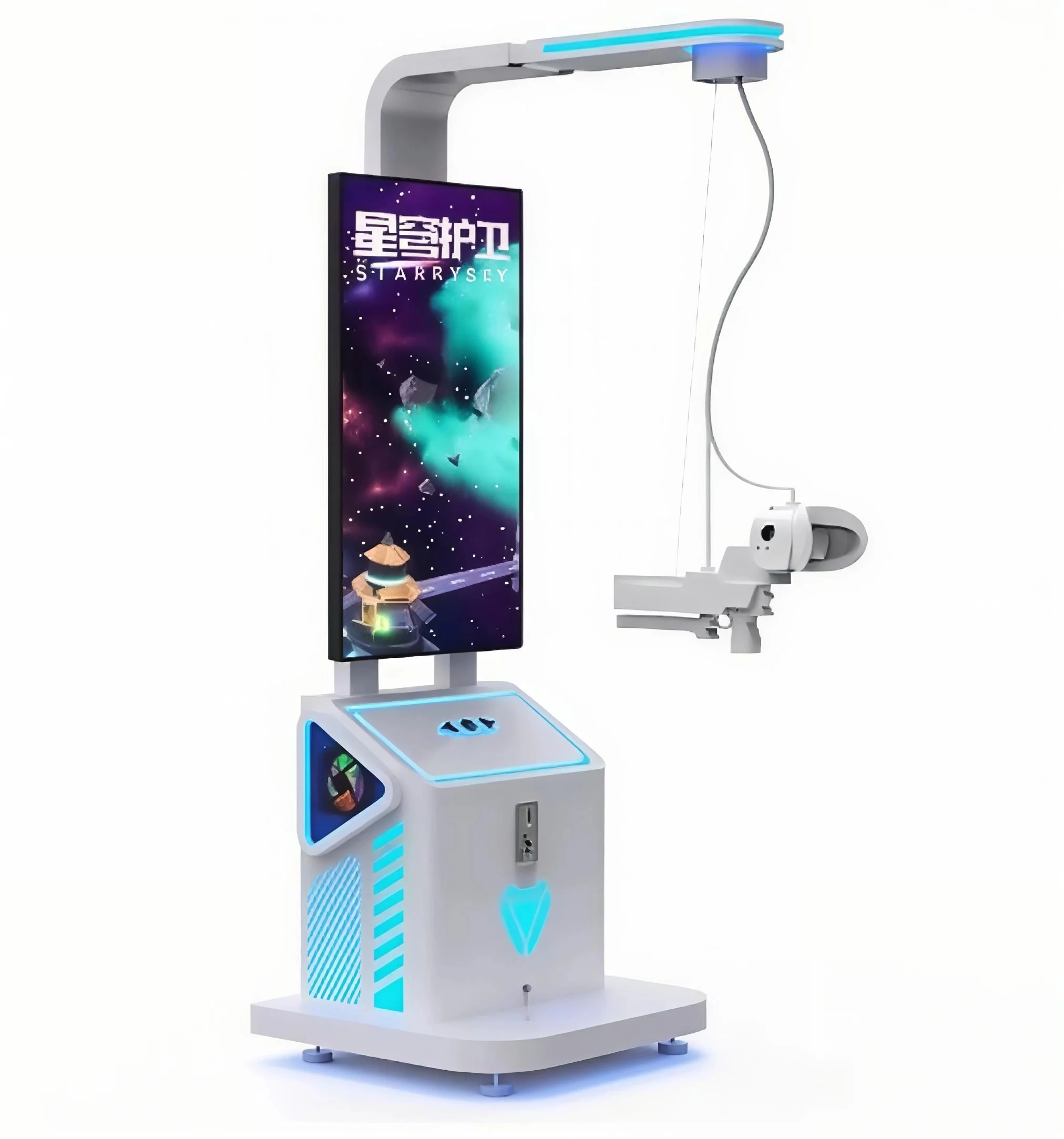 VR Simulator Shooter Unattended Coin-Operated Indoor Metal QR Code Scanning for Self-Service Shooting Experience MR Equipment