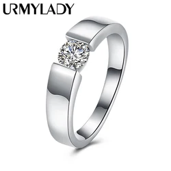 Charm 925 Sterling Silver Rings For Women Shining crystal size 7/8/9/10 Fashion Party Gifts engagement wedding Jewelry