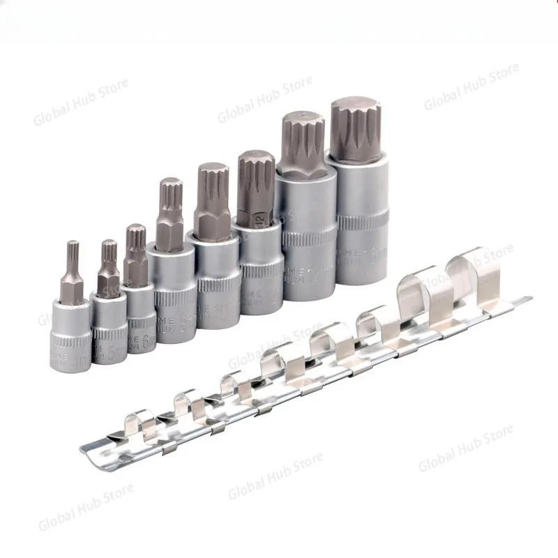 8/11pcs Torx Bit Socekt Set Adapter Allen Key Spline Bits Universal Head For Torque Spanner Ratchet Socket Wrench