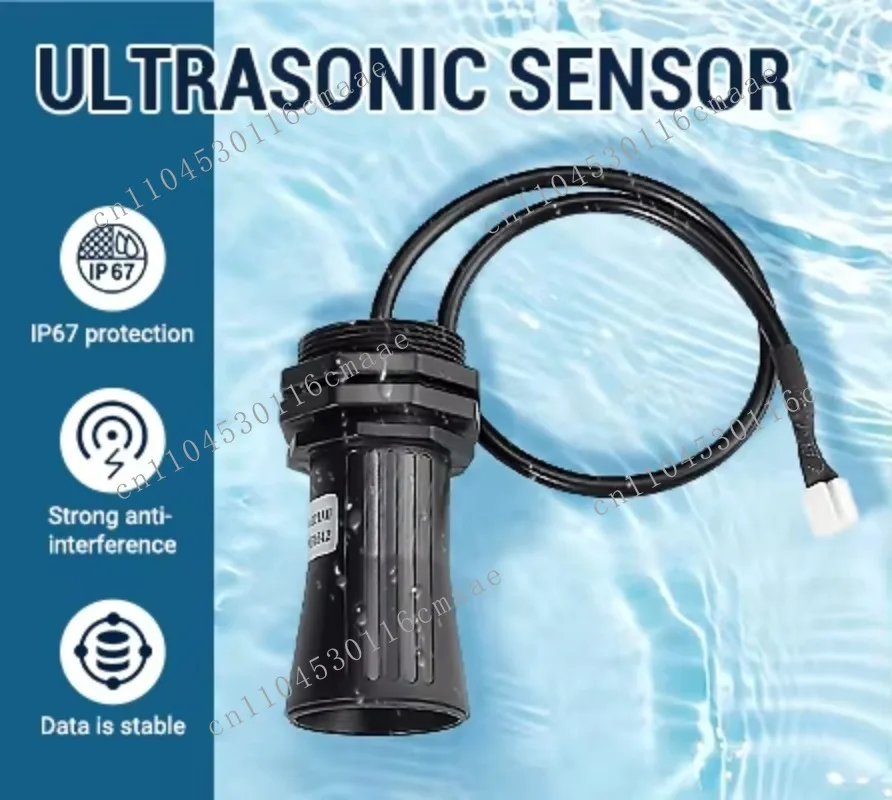 DYP-A01 IP68 Easy-to-install ultrasonic wired water level sensor for sewers, storm drains, water tanks
