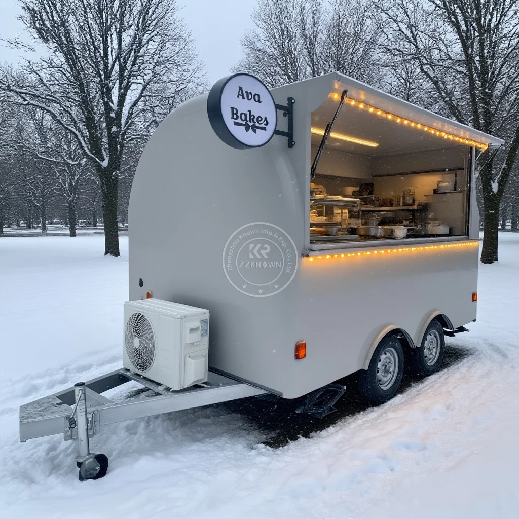 

New Customized Taco Food Trailer Mobile Kitchen Food Truck Hamburg Pizza Bbq Food Carts Usa Standard for Sale