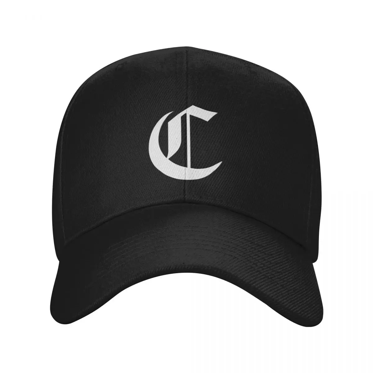 C – Old English Initial White Letter C Baseball Cap hiking hat Horse Hat party Hat New Golf Women Men's