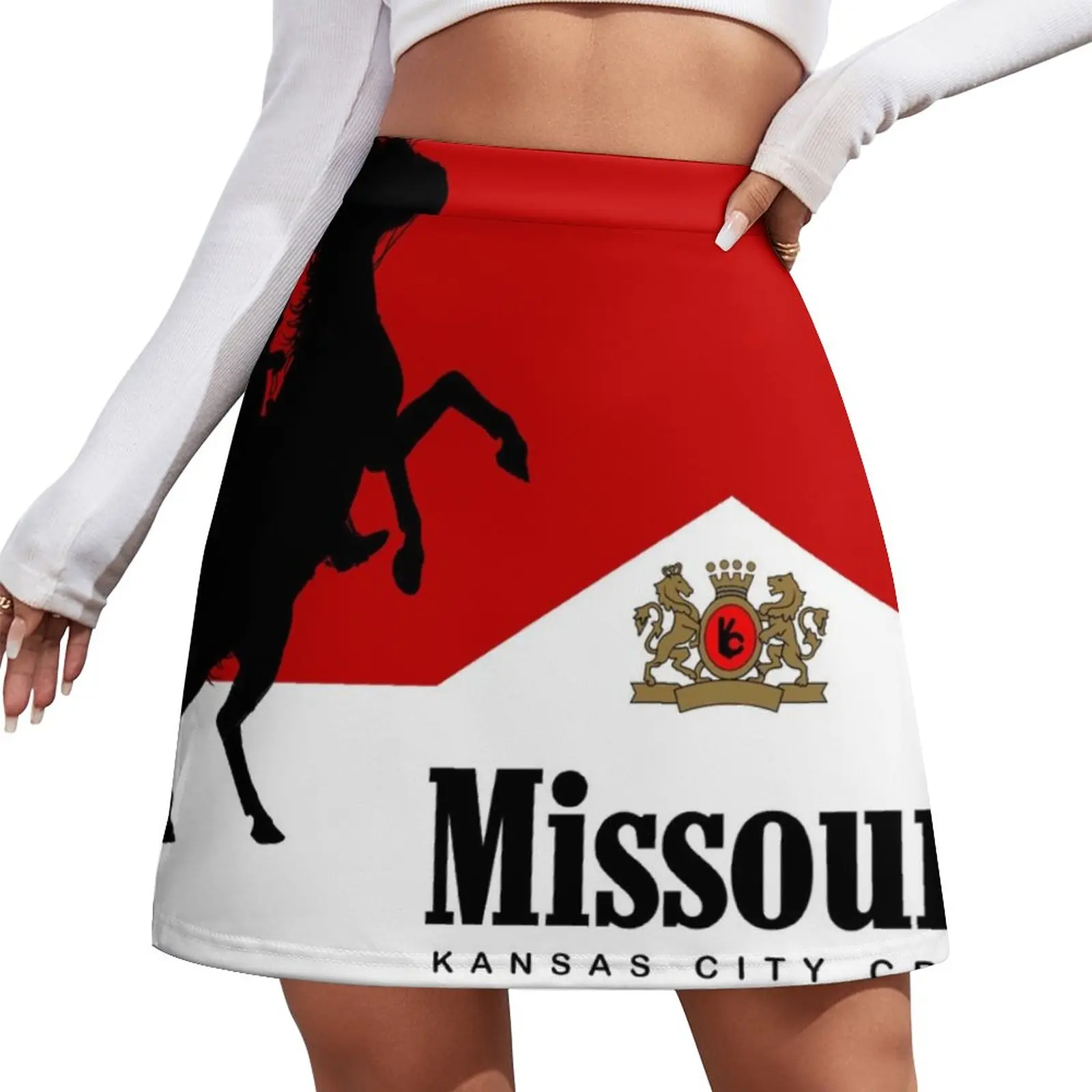 

Missouri funny western print Mini Skirt korean style clothes Kawaii fairy grunge