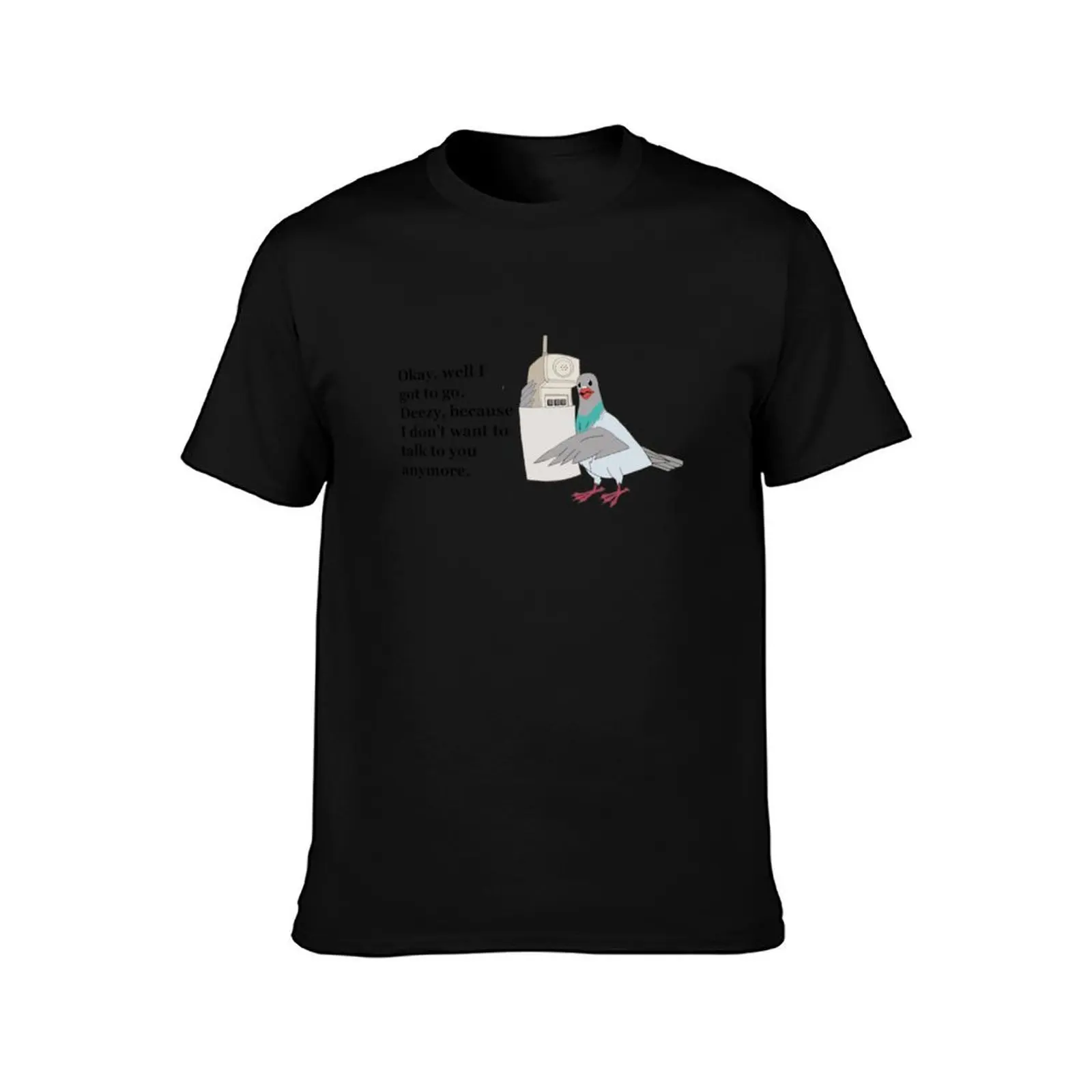 Mike Tyson Mysteries-- Pigeon Phone T-Shirt Casual Breathable Short Sleeve Top T-Shirt