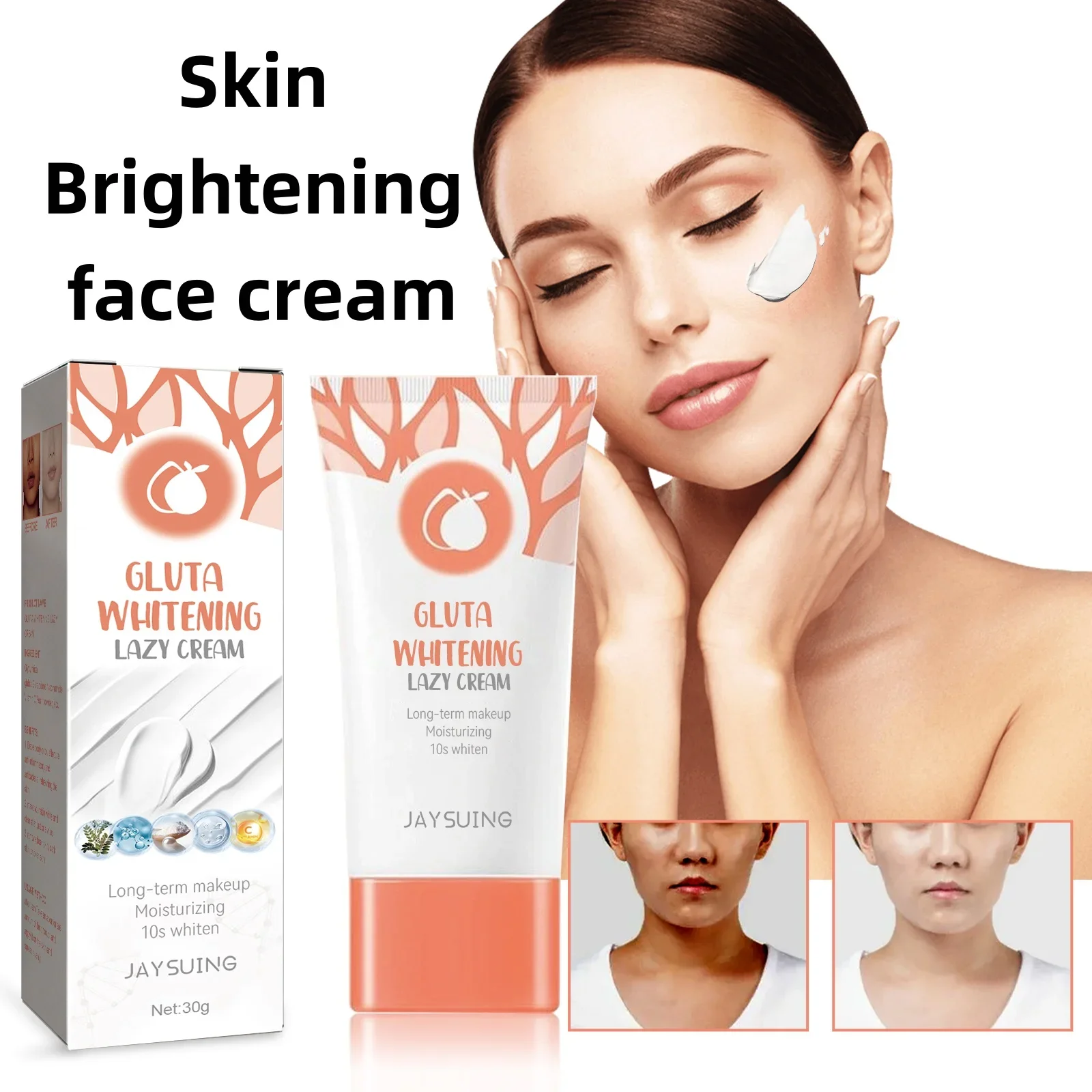 Skin Brightening face cream improves skin dullness, removes melanin, brightens skin tone, moisturizes skin, and beautifies skin