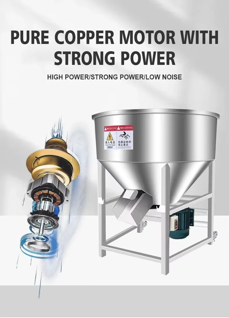 Manufacturers supply the cheapest price feed mixer animal 1000 kg 400 kg industrial powder small feed mixer - view 4
