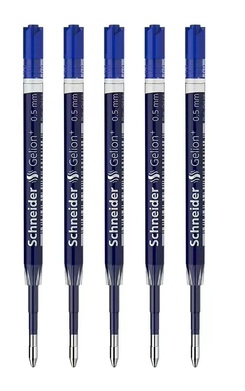 5 Pcs Black/Blue/Red 0.5/0.7mm Schneider Ballpoint Pen Refill Luxury Quality Ink Gel Pens Refill Writing Supplies Office School