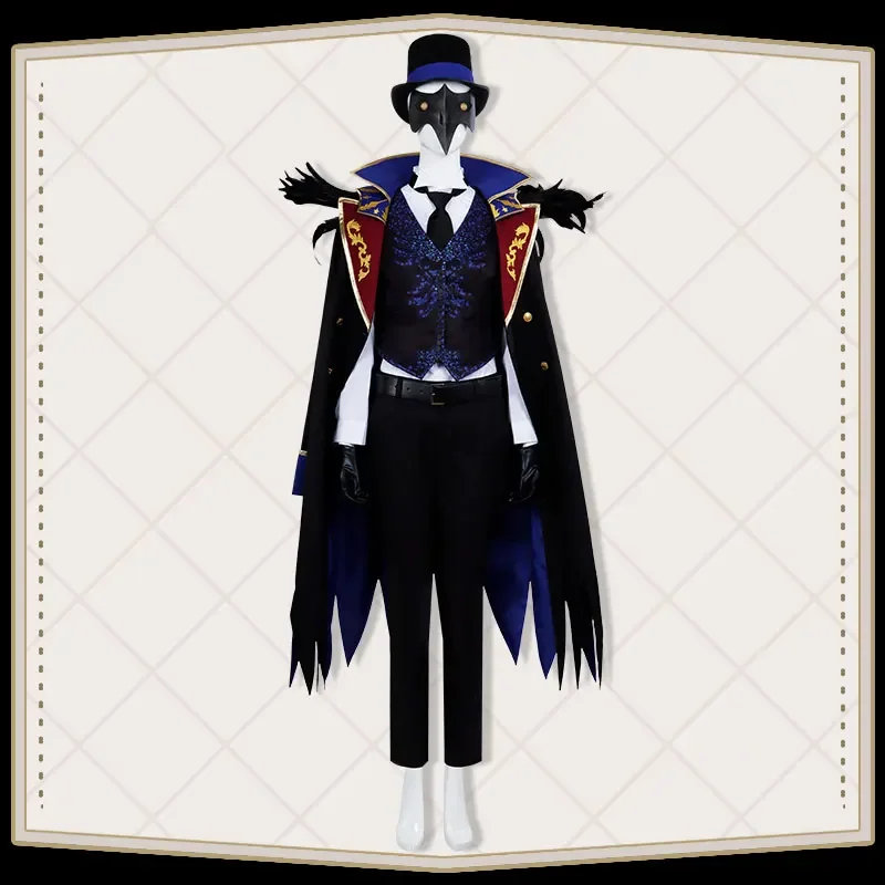 Game Twisted Wonderland Dire Crowley Cosplay Costume Fancy Party Suit Anime Clothing Halloween Carnival Uniforms Custom Made