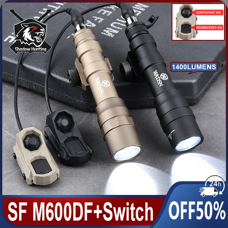 Tactical Surefir M600DF Hunting Weapon Flashlight M600df White LED Scout Light Unit Axon Dual Function Pressure Control Switch