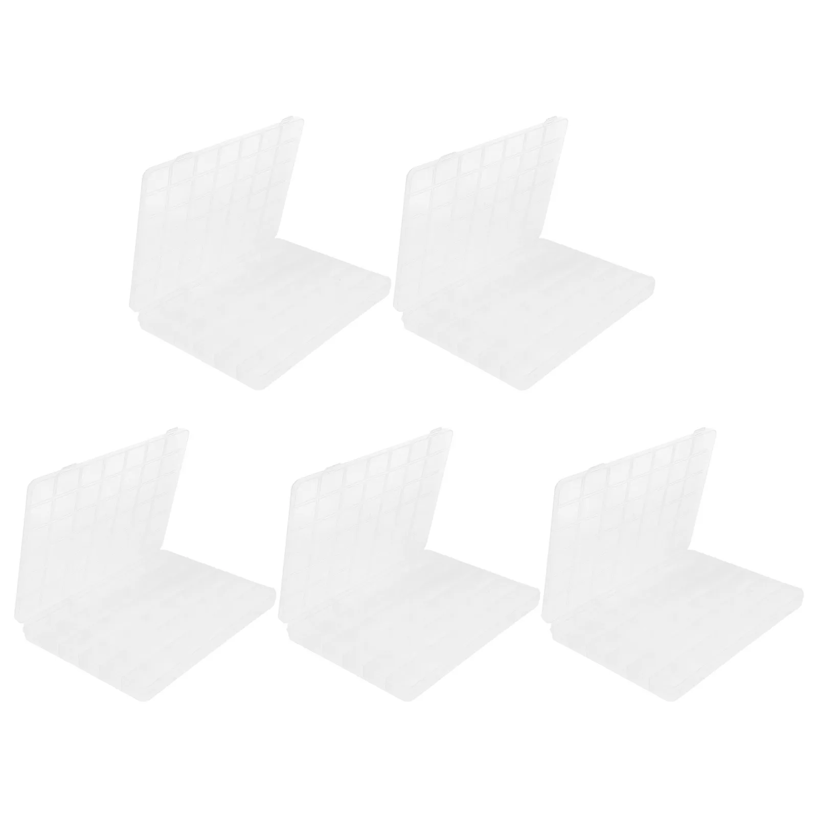 

5Pcs Clear Bead Storage Containers 42 Grids Plastic Organizer Box Jewelry Arts Crafts Transparent Container Bead Storage Box