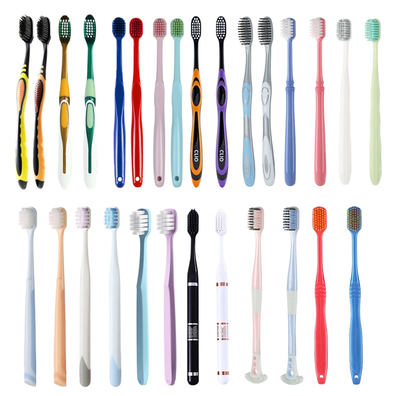 10/30/50 szt. niezależnie pakowane, szczoteczki do zębów w pudełku niespodziance, losowa dostawa szczoteczek z włosiem twardym i miękkim, zestaw do higieny jamy ustnej do użytku domowego