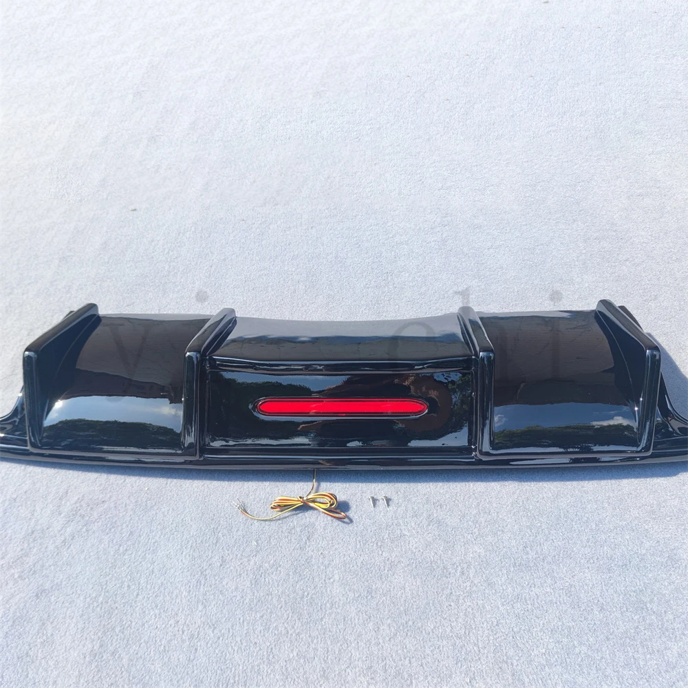 Suitable for Volkswagen Passat CC spoiler 2009-2017 Shark style with LED light diffuser bumper guard carbon fiber rear lip