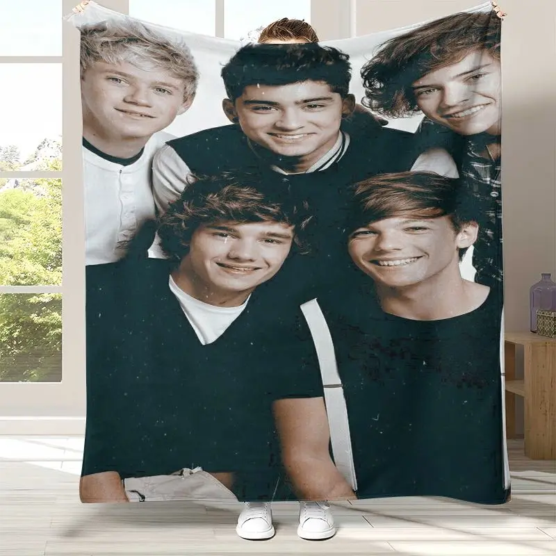 3D One D-Direction Boy Band Soft Flannel Throw Blanket,Cozy Warm Blanket for Bed,Sofa,Living Room,Picnic,Camping,Home Decor,Gift