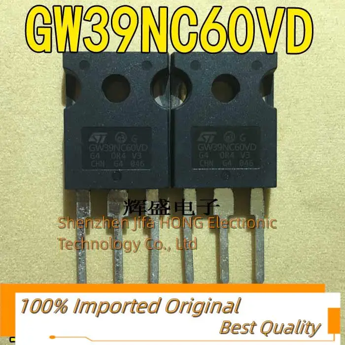 

10PCS/Lot STGW39NC60VD GW39NC60VD IGBT 600V40 A TO-247 Imported Original Best Quality
