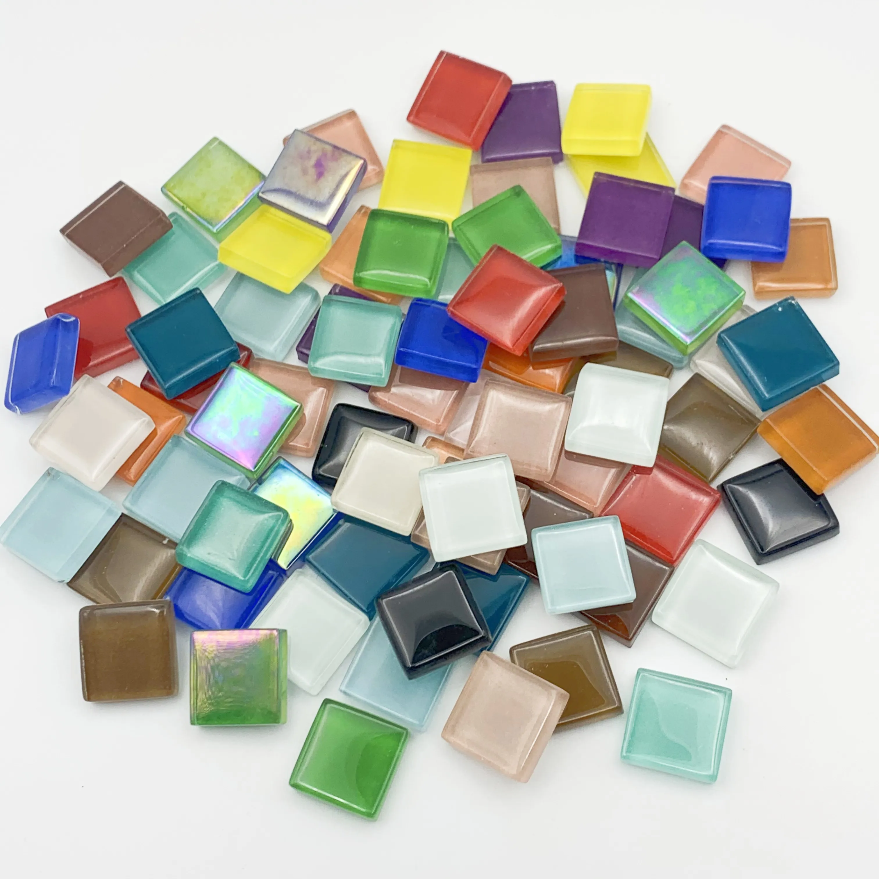 

Colorful Mosaic Glass Stones, DIY Handmade Creative Stickers, Creative Decoration Accessories, 1.4cm, 30Pcs
