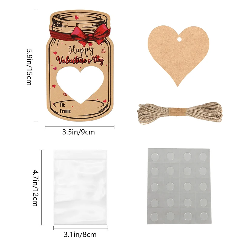 24 pezzi/set biglietto d'auguri di San Valentino romantico fatto a mano per coppie anniversario cartolina decorazione regalo per feste di Capodanno