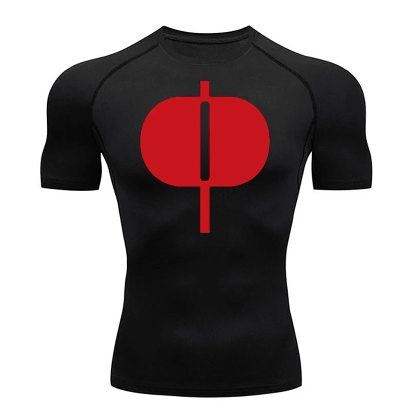 

Graphic Short Sleeve Compression Shirts for Men Gym Workout Running Tshirts Sporty Quick Dry Tees Tops Baselayers Rash Guard