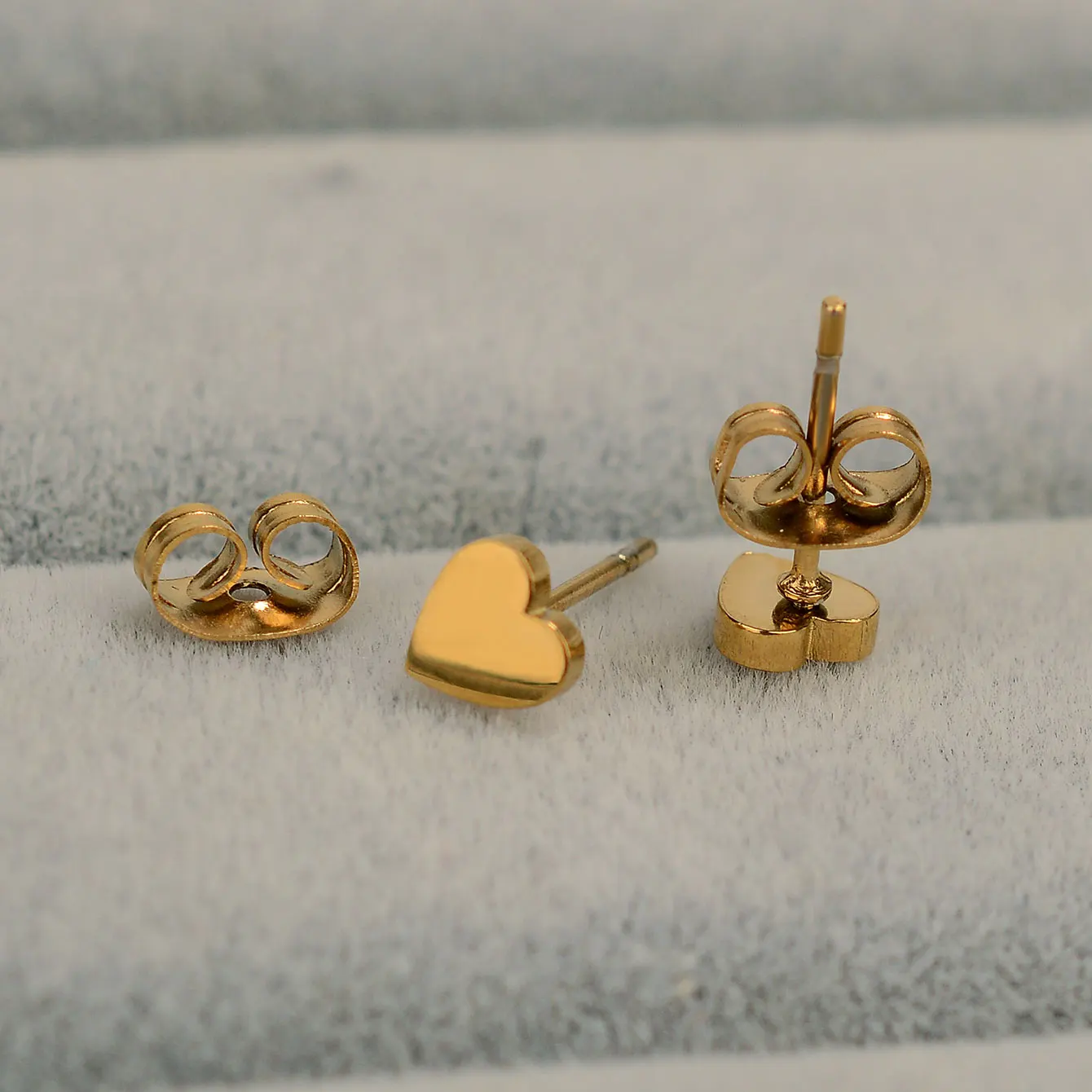 Minimalist Stainless Steel Earings Mini Heart Star Geometric Stud Earrings For Women Cute Cat Dog Flower Leaf Earrings Jewelry
