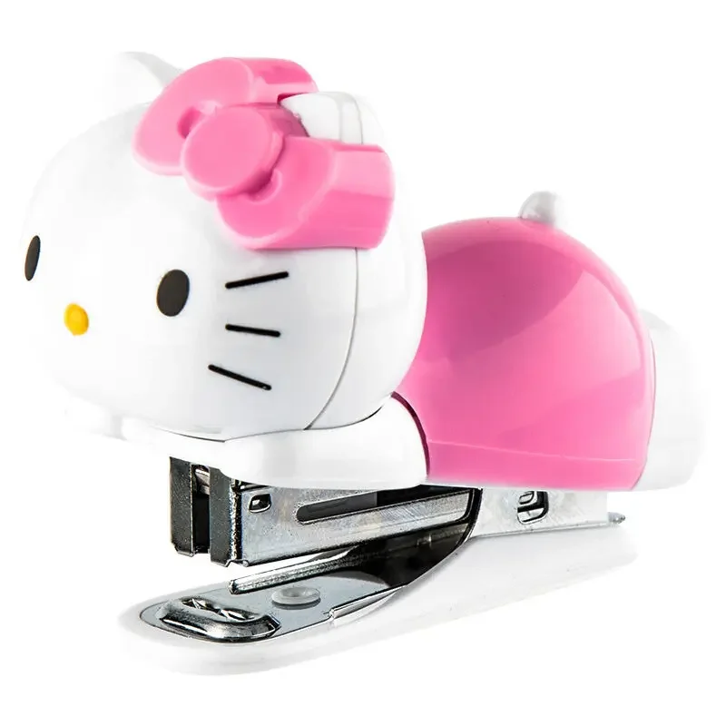 New Sanrio Hello Kitty Creative Cute Kawaii Cartoon Anime Student Mini Small Office Stapler Cute Anime Peripherals Holiday Gift