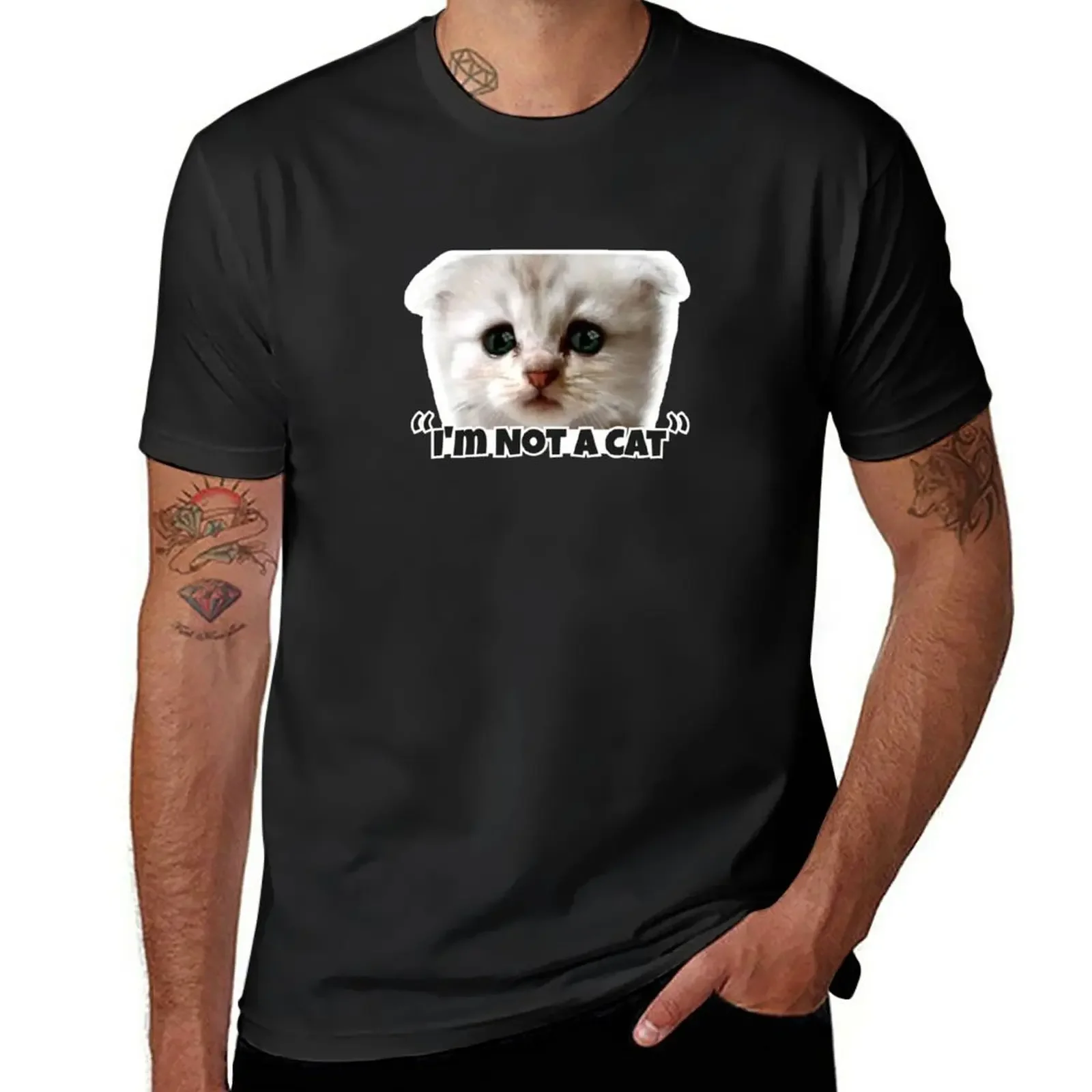 

I'm Not a Cat T-Shirt quick-drying sports fans t shirt for men