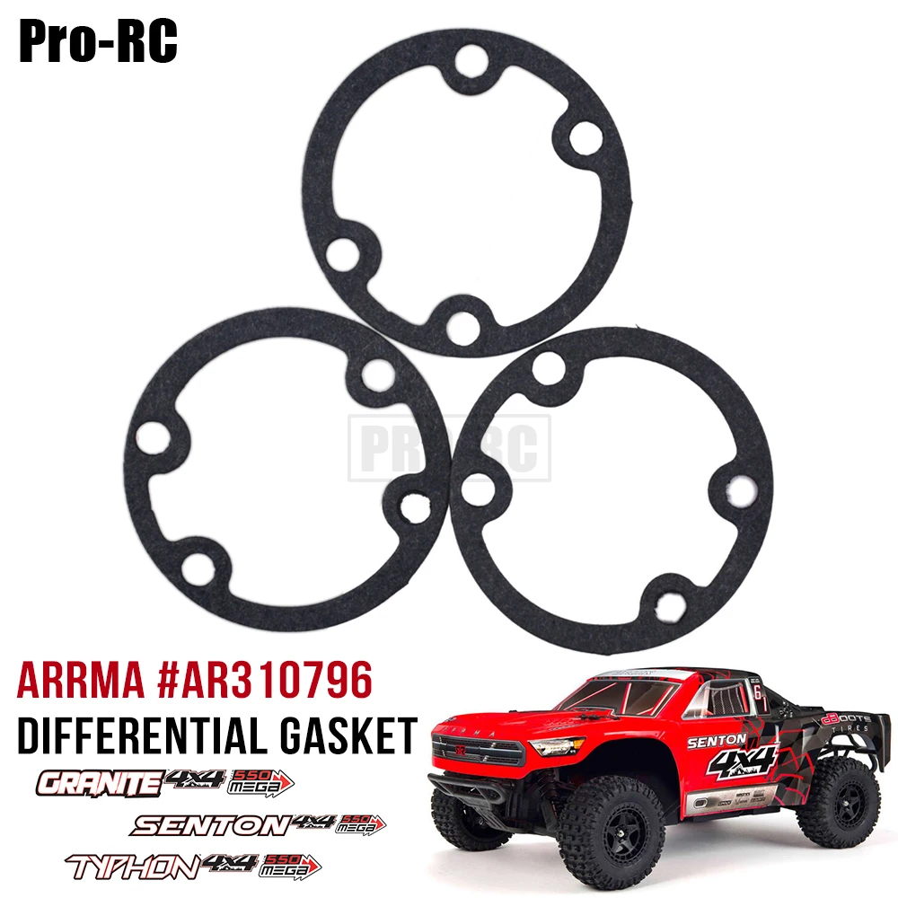 AR310796 Differential Gasket 3Pcs for Rc Car ARRMA 1/10 GRANITE SENTON 1/8 TYPHON MEGA Part