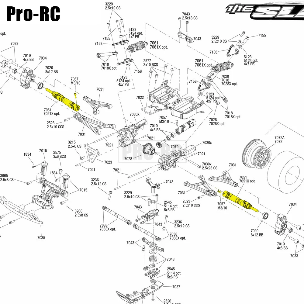 2Pcs #7051 Harden Steel Front Rear CVD Drive Shafts Driveshaft Replace Set for RC Car Parts Traxxas 1/16 Mini Slash 70054-1