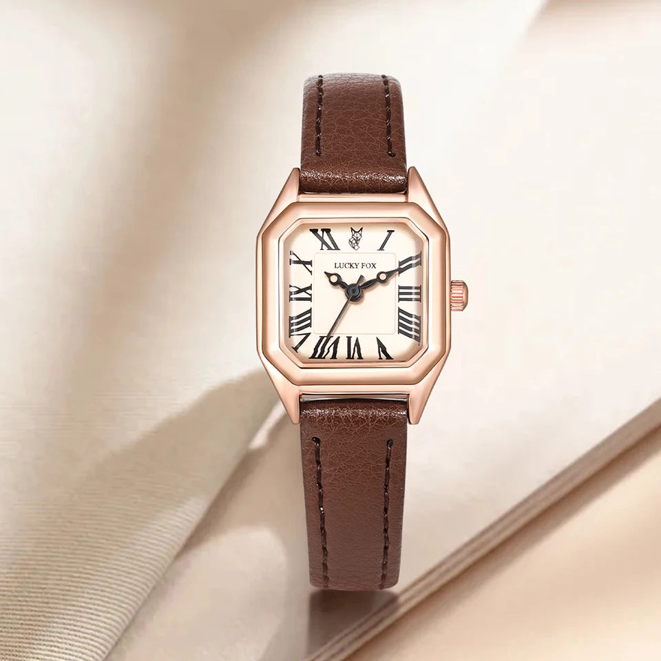 LUCKY FOX Four Seasons caixa de presente relógio feminino de