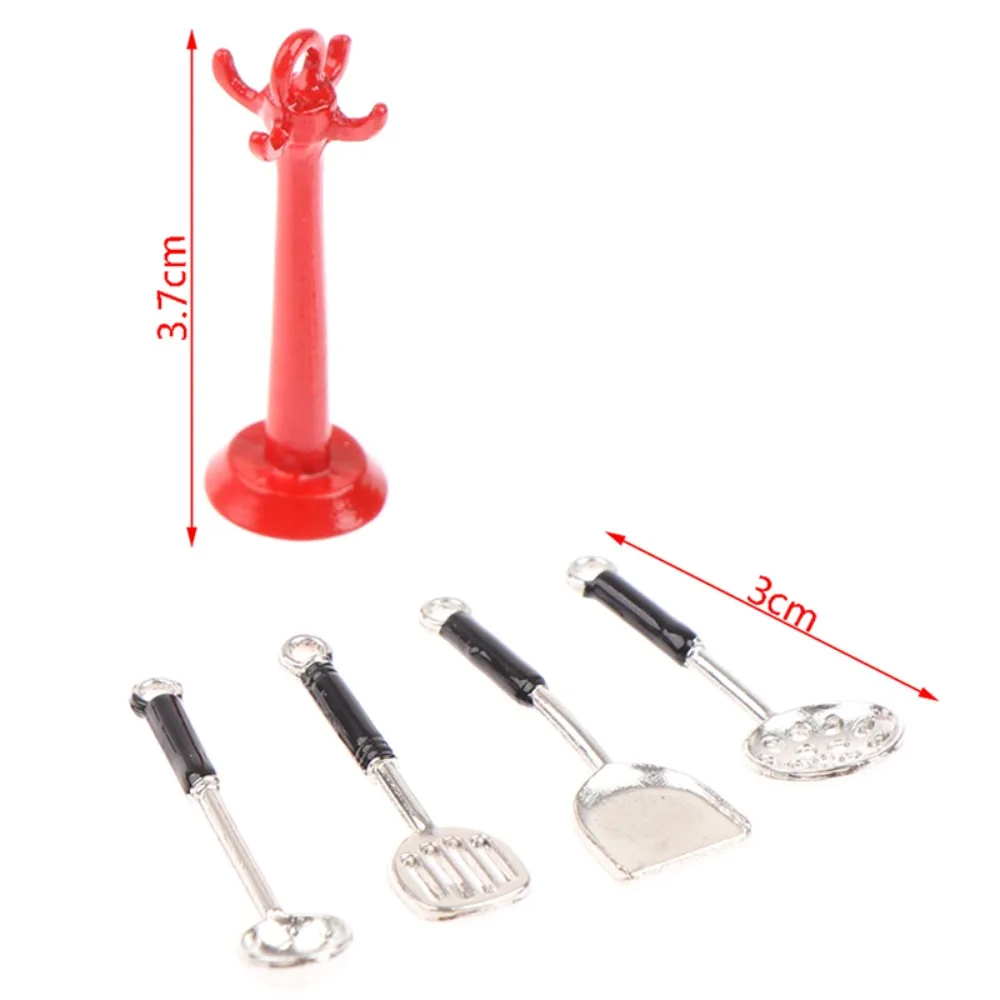 Kettle 1:12 Mini Kitchen Utensils Sets Cookware Alloy Doll Kitchen Set 1:12 Scale Mini Mini Kitchen Cooking Kit Doll House Props