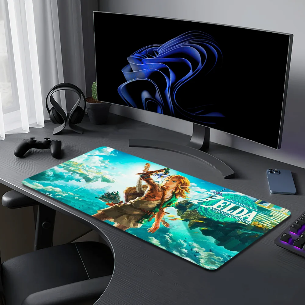 Game T-Tears of Z-Zelda the K-Kingdom For Computer Game Big Keyboard Office Large Mouse Mat Pad Anti-slip Rubber PC Mice