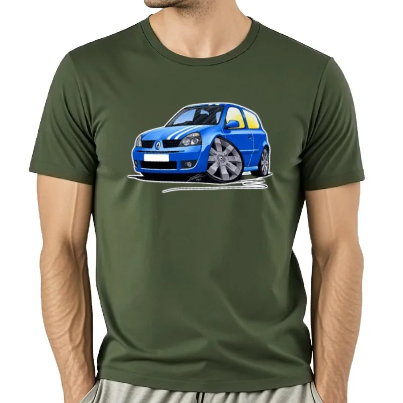 Camiseta deportiva Clio 182 azul ropa hippie camiseta gráfica moda  para hombre