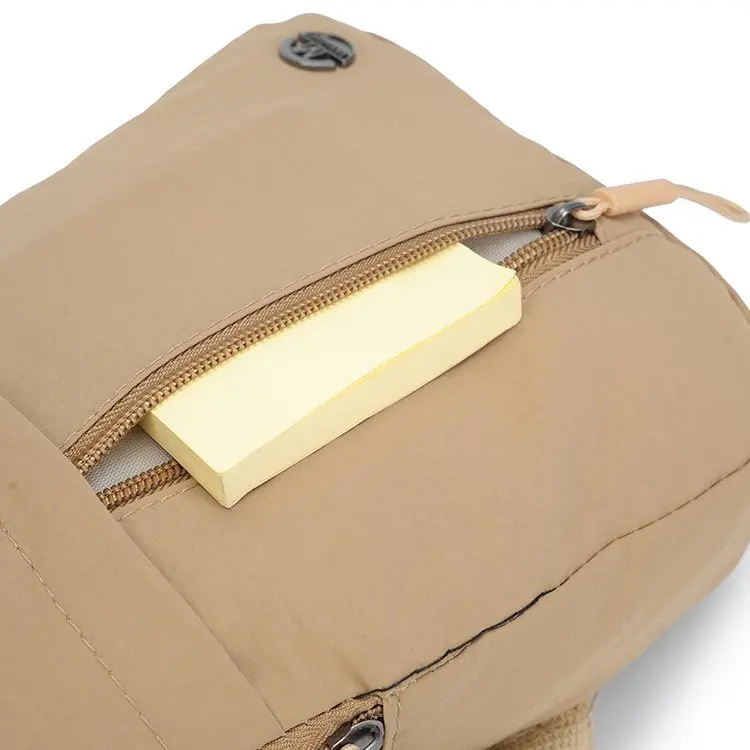 Women's Bag Spring New Nylon Cloth Bag Sports Leisure Waist Pack Simple Solid Color Women's Chest Bag Crossbody Backpack