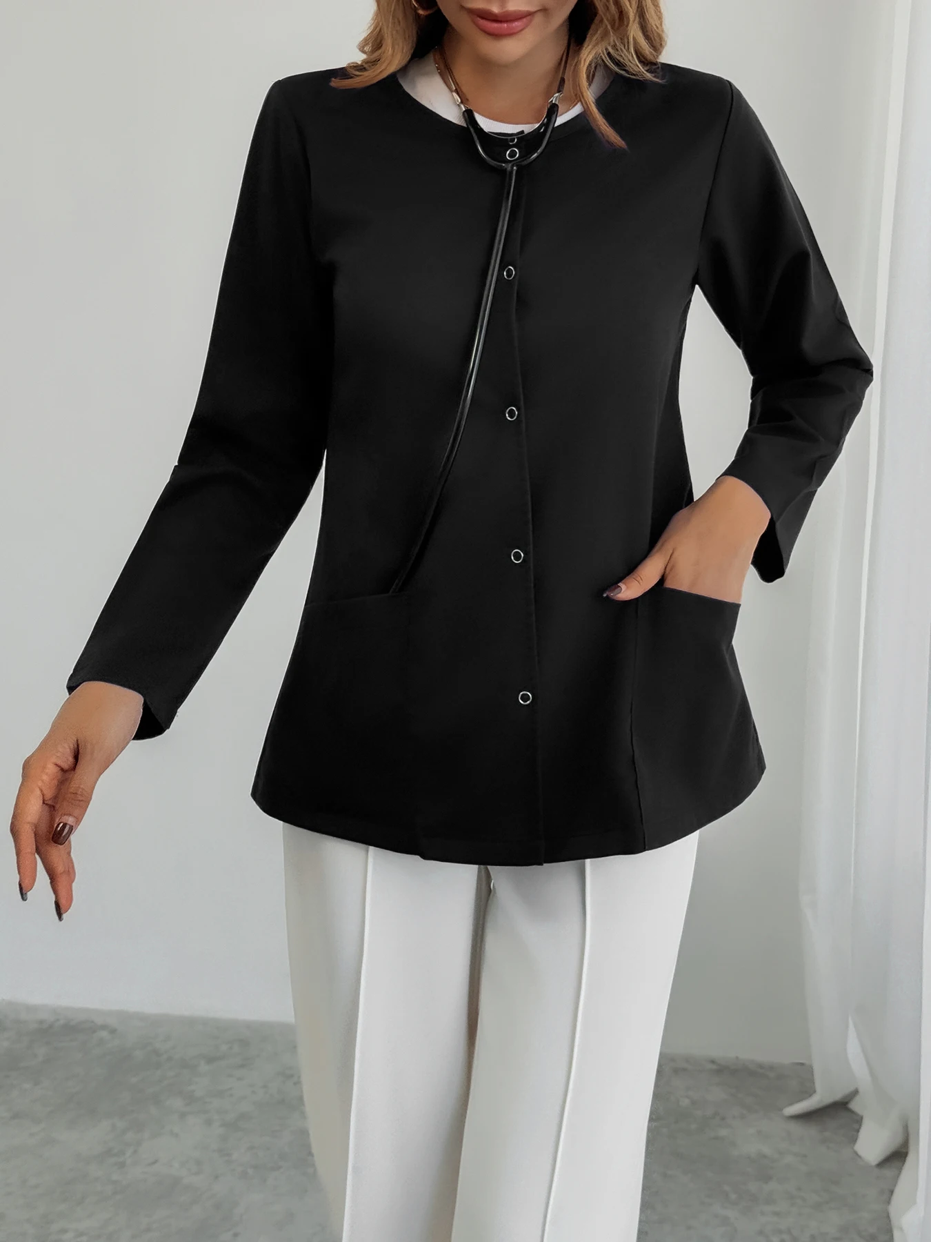 صالون تجميل سبا ممرضة موحدة البدلة المعالج التجميل الملابس البدلة تأثيري أداء زي سترة الزي الرسمي الزي