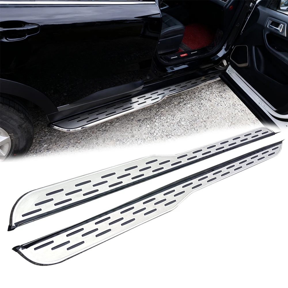 บันไดข้างรถยนต์อลูมิเนียม 2 ชิ้น สำหรับ Lexus GX 550 J250 ปี 2024 2025 ดีไซน์กันลื่นและเพิ่มสไตล์ภายนอก