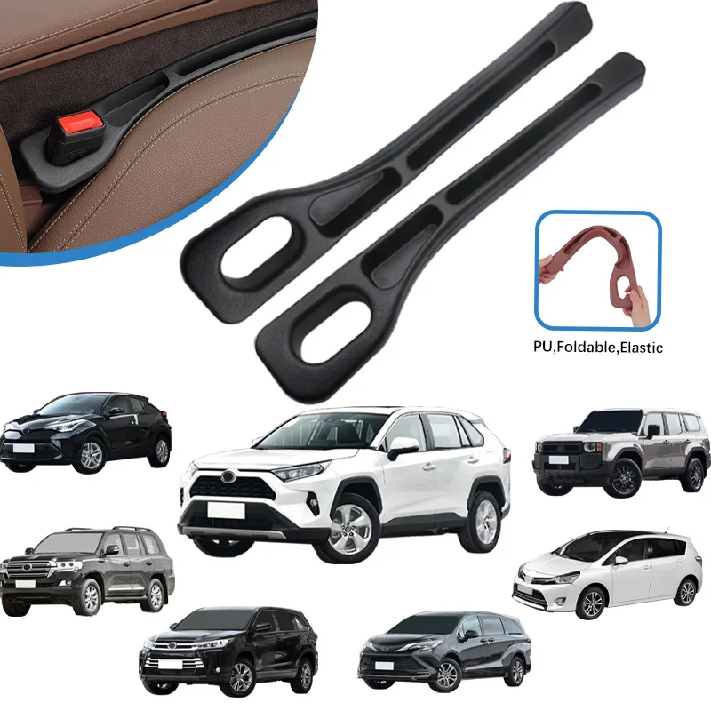 

2Pcs Car Seat Gap Filler Between Seats For Toyota Camry Corolla Yaris Hilux Aqua Rav4 Prius 86 4Runner Tundra Tacoma Land