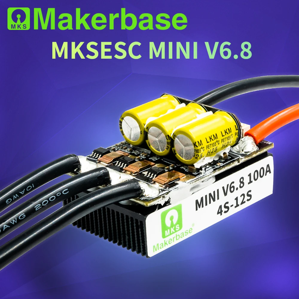 Makerbase VESC MINI V6.8 ESC FOC Brushless Motor Speed Controller for RC Models VESC 6