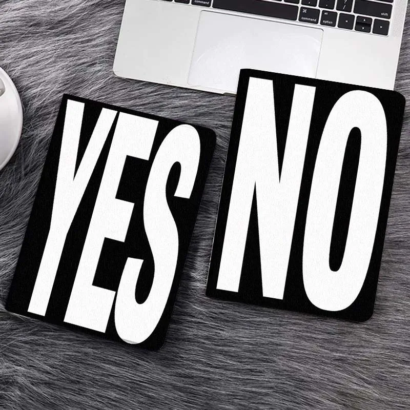 

Fashion cool text Yes No Gift Tablet Case For Samsung Galaxy Tab S7 S8 S9 S10 FE Lite