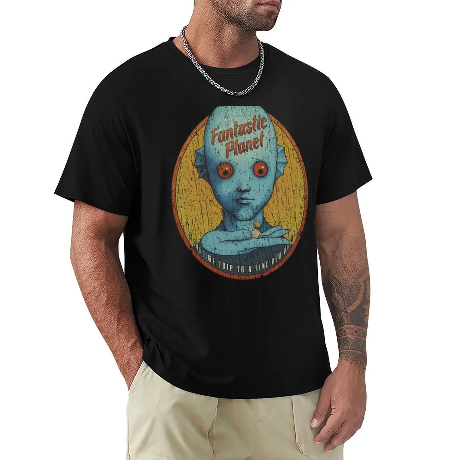 Fantastic Planet 1973 T-Shirt Labor Work Casual T-Shirt