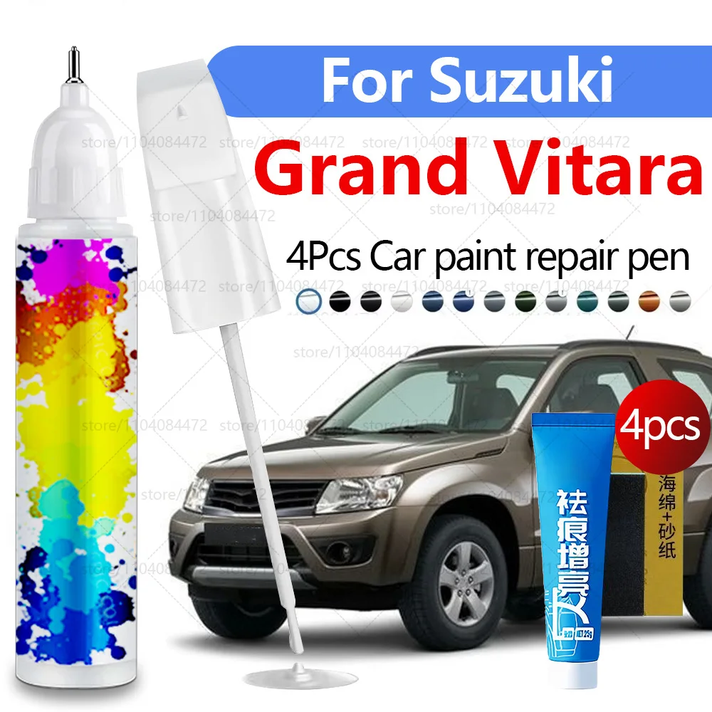 

Ручка для ремонта автомобильной краски для Suzuki Grand Vitara 1988-2025 гг., аксессуары для ремонта царапин, 4 шт., черный, ZMV, белый, красный, 73 л, желтый, серый