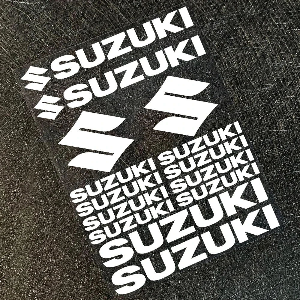 Motorcycle Sticker Body Decal for Suzuki Sticker Logo Motorcycle Helmet Badge Decal Set Waterproof Reflective Sticker Decoration