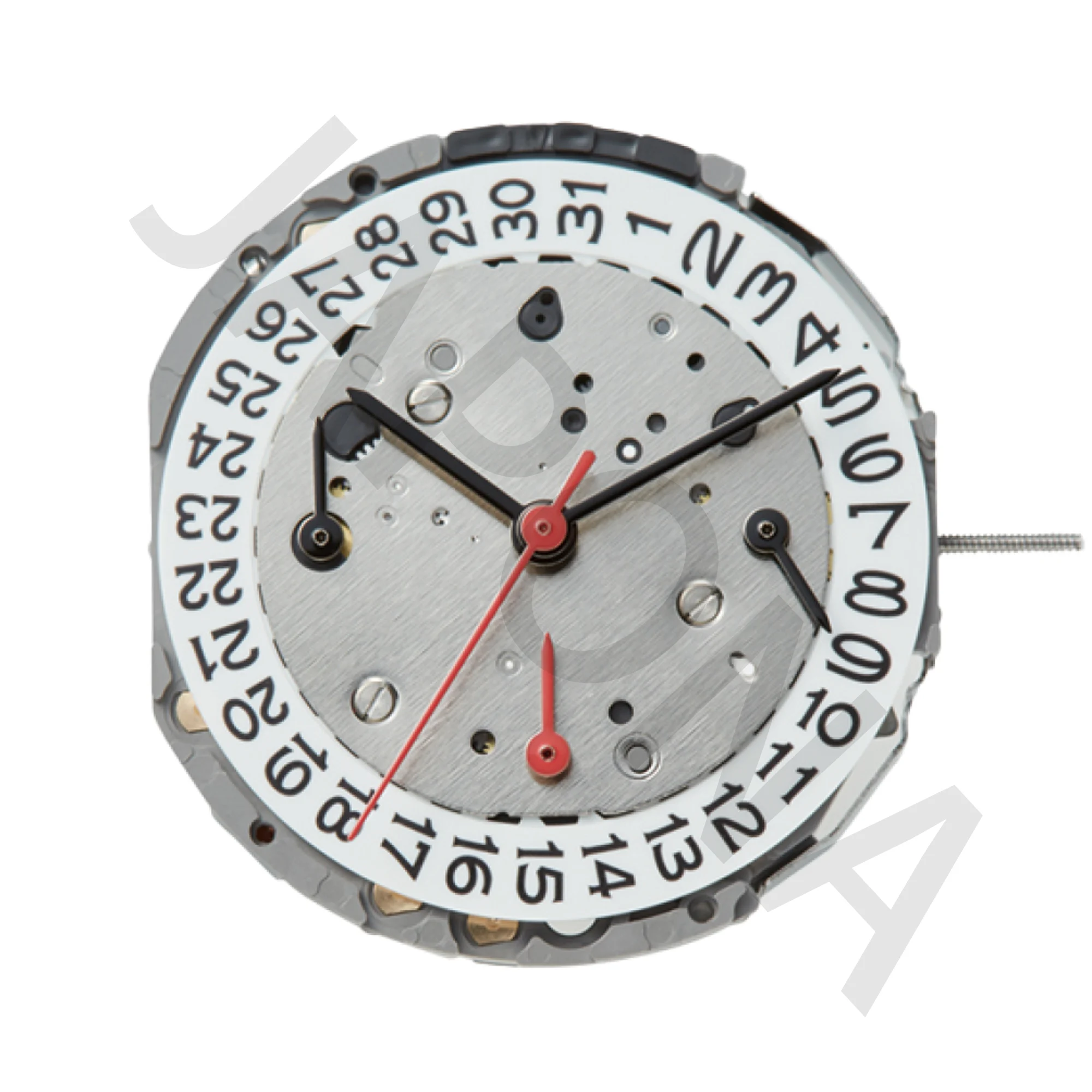 Movimiento Js25 miyota JS25, cronógrafo japonés, 30min/seg, fecha de 24 horas